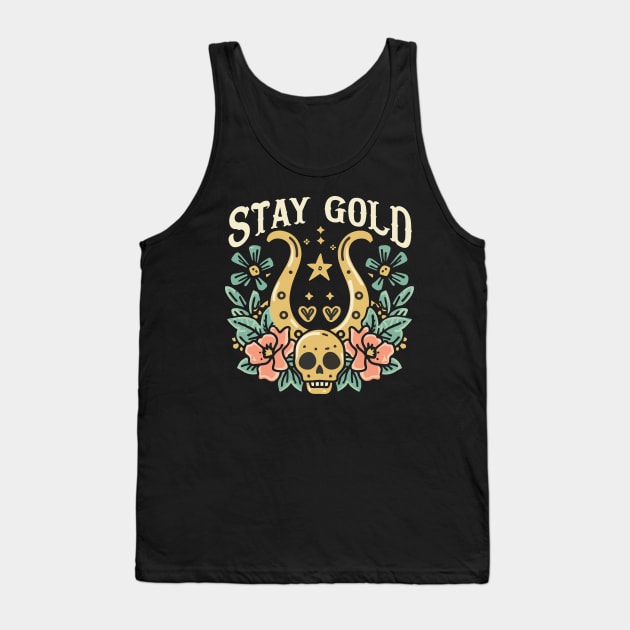 Stay Gold Tank Top by FanArts